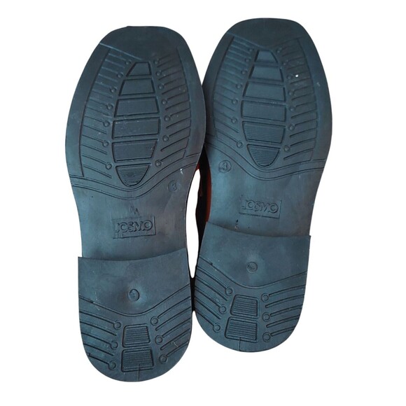 Owsor Boys Dress Shoes Brown Square Toe Tie Sz 3 Church Wedding Gently Used - Picture 8 of 8